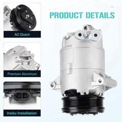 AC Compressor for Chevrolet Malibu 2.2L 2007-2008, Malibu 2.4L 2008-2012,