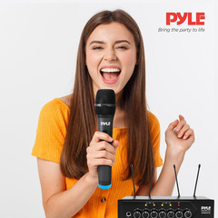 Wireless Microphones, Professional UHF Dual Microphones for Karaoke, Wireless Dy