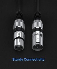 GearIT XLR to XLR Microphone Cable (200 Feet, 1 Pack)