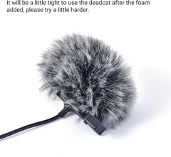 5 Packs Lavalier Microphone Wind Screen Furry Muffs Diameter 1Cm Fits Most Lapel