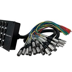 Seismic Audio – SARMSS-32×1010-32 Channel XLR TRS Combo Splitter Snake Black