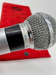 Shure 565s 4 pin Microphone Vintage „The Woodstock Mic“ w/original Velvet Bag