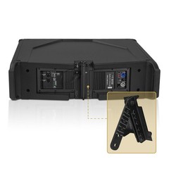 Sound Town Line Array Set 4 x Dual 10“ Speakers + 1 Frame (ZS-A210X4F)