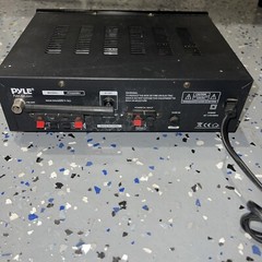 Pyle PFA600BU Wireless Bluetooth Amplifier Compact PA Speaker And Mic Receiver
