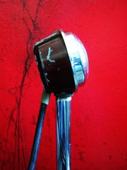 Vintage 1940’s American RC crystal microphone harp mic w cable display Astatic