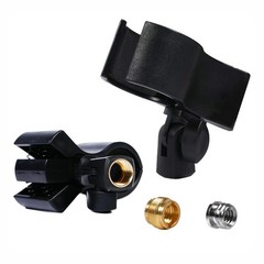 KayNicam Large Microphone Clip, Heavy-Duty Universal 3.96 inches, Black