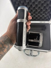 Sterling ST155 Condenser XLR Studio Microphone Silver Black Shockmount Case