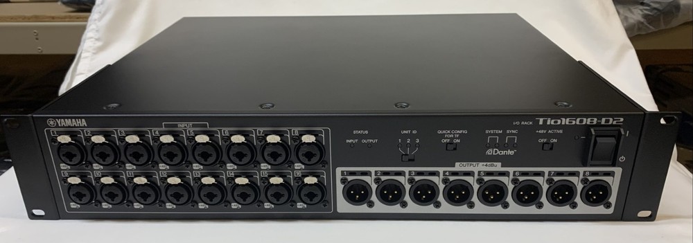 Yamaha Tio1608-D2 16-Input, 8-Output Dante Stagebox