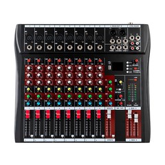 8 Channel USB Bluetooth Live Studio Audio Mixer Power Mixing Console Board w/USB