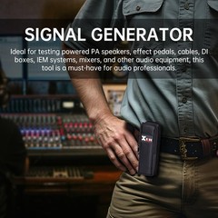 Xvive AT-1 Portable Audio Tester,Signal Generator, XLR Cable Tester, Black