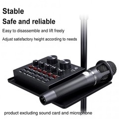 Microphone Stand Tray Mount Clamp on Rod Holders, Microphone Stand Desk with …