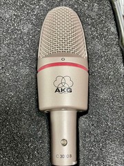 AKG C3000B Condenser Microphone Studio Recording Pro Audio Side Address Used
