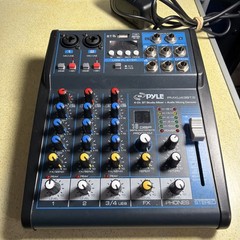 Pyle 4Ch Studio/DJ Controller Audio Mixer Console System w/USB & XLR PMXU43BT