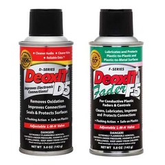 CAIG Laboratories DeoxIT D5 Contact Cleaner 5% Solution and F5 Fader Lubricant