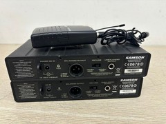 2x Samson CR77 CH N6 Wireless UHF Diversity Receiver Unit w/ AC Adapter