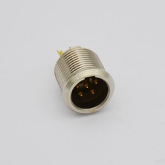 Panel Mount Mini XLR 5 Pin Male Connector for Audio Equipment