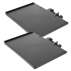 2Pcs Durable ABS Sound Card Tray Clamp on Microphone Stand Holder Black