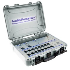 Audio Press Box APB-320-C-D-USB Active Portable Press Box USB-C and Dante BLK