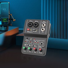 2 Channel Audio Mixer Usb Dj Sound Mixing Console Amplifier Studio Live Party