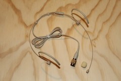 Double Earhook Headset Mic w/ 4 pin mini XLR for Audio Technica *NEW*