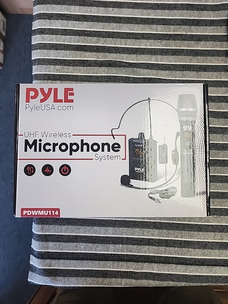 Pyle Wireless Mic System – Handheld & Headset Mics, Medium Diaphragm Lavalie