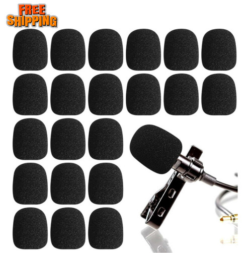20PCS Microphone Windscreen Foam Covers for Headset Stage Office Mic
