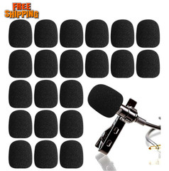 20PCS Microphone Windscreen Foam Covers for Headset Stage Office Mic