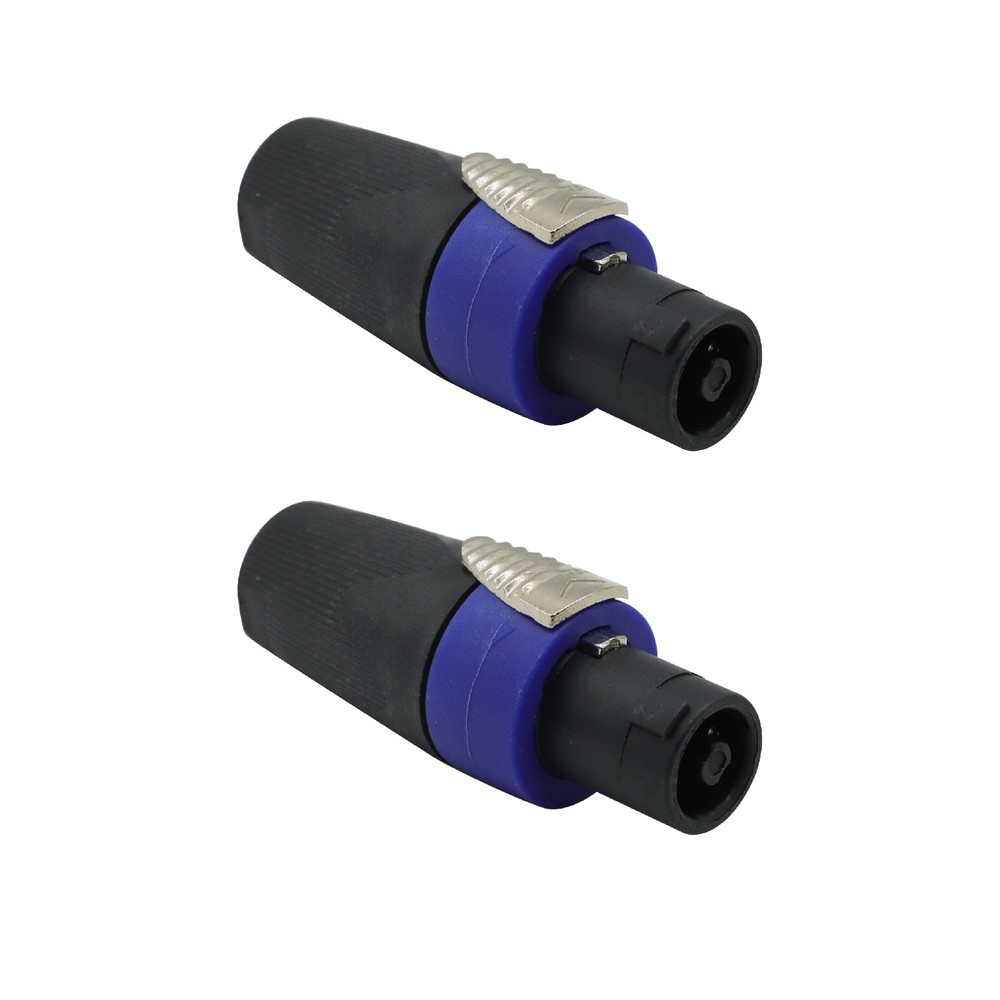 2PC NL4FX 4 Pole Locking SpeakON Connector Adapter Cable For Neutrik NL4FC US