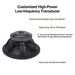 Sound Town 15″ Cast Aluminum Frame Woofer 600W Low Frequency Driver STLF-15AS