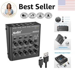 Professional 8 Channel Line Mixer with Ultra Low Noise – Ideal for Small Venues