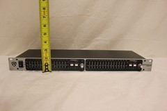 Rockville REQ215 Dual 15 Band 1/3 Octave Graphic Equalizer With Sub-Output J5
