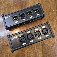 LyxPro 4 Channel XLR Splitter Box, Cable Breakout Male & Female to RJ45 Ethercon