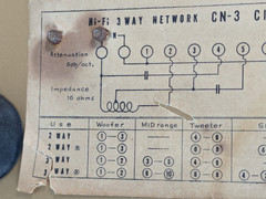 Vintage Calrad CN-3 Three way Crossover