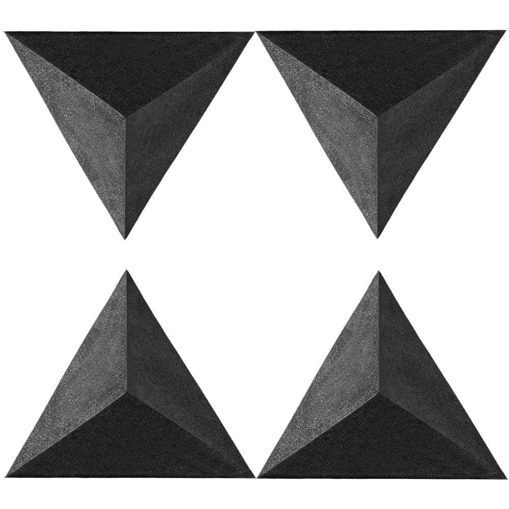 Foroomaco 4 Pack Bass Traps for Ceiling Corner 16.5″ Triangle 12″ Depth Trian…