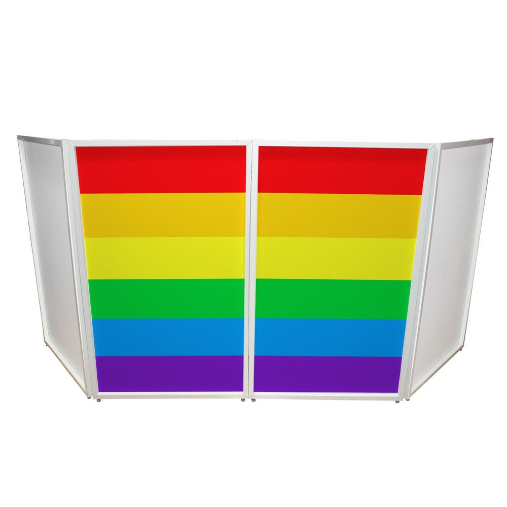 ProX XF-SRNBW Gay Pride LGBTQ Rainbow Design DJ Facade Enhancement Scrim