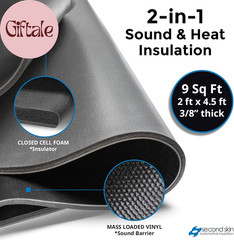Luxury Liner Pro Sound Deadening Mat MLV Foam Insulation 9 Sq Ft