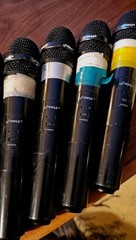 Pyle VHF Channel Wireless Desktop Microphone Transmitter Lot 7 Microphones