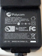 12v 0.5A Polycom power supply adapter replacement for Shure PS20 PS23 PS24