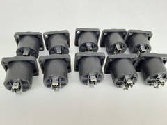 10X Neutrik NL4MP 4 Pole Speakon Connector Chassis Panel Mount Speaker Terminal