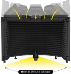 Vocal Booth Isolation Shield for Studio Recording^
