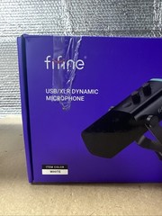 FIFINE AM8T USB/XLR Dynamic Cardioid Mic, RGB, Tap Mute, Boom Arm, (WHITE)