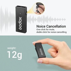 GODOX MoveLink Mini Wireless Mic System (USB-C) 2.4GHz Noise Cancelling