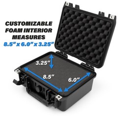 CM 11″ Waterproof Case fits Recorders, Microphones, Mixers, Electronics and More