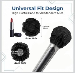 100PCS MAQIHAN Microphone Cover – Mic Covers Disposable Odorless Non-Woven…