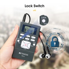 Wireless Tour Guide Audio System Mic Transmitter 10 Receivers for Meeting Church