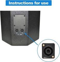 Speakon Connector 4 Pole Square Rectangle Speaker Jack 8 Packs Black