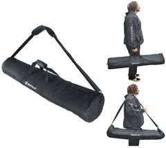 Rockville ESB2 Bag For Pair Tripod Pro DJ Speaker Stands w Foam Padding+Divider
