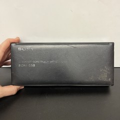 Sony ECM-55B Electret Condenser Lavalier Microphone w/Case Windscreen +