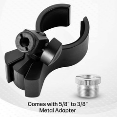 1Pcs Large Microphone Clip, Adjustable Mic Holder for Microphones