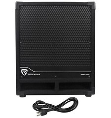 New Rockville RBG12S 12″ 1400w Powered Subwoofer Sub For Church Sound Systems
